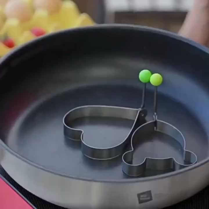 5pcs Set - Perfectly Shaped Stainless Steel Egg Mold for Scrumptious Omelets, Effortless Fried Egg Cooking Tool, Ideal RV Kitchen Accessory Gadgets