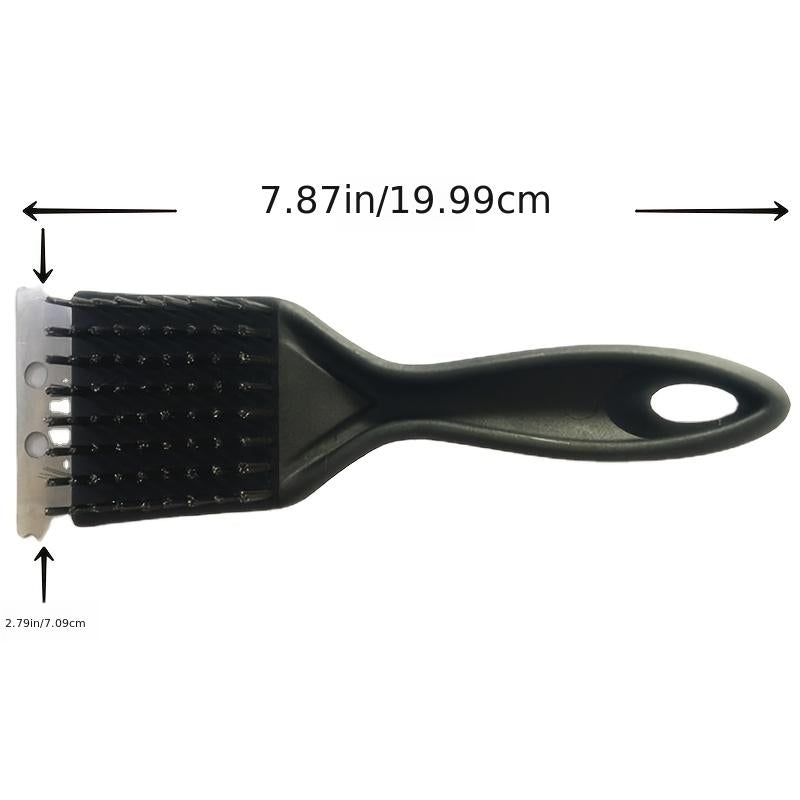 8in Portable Grill Cleaner: Deep Clean Steel Brush with Plastic Handle - BBQ Accessories for Back to School Kitchen Gadgets Kitchen Accessories