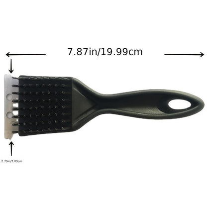8in Portable Grill Cleaner: Deep Clean Steel Brush with Plastic Handle - BBQ Accessories for Back to School Kitchen Gadgets Kitchen Accessories
