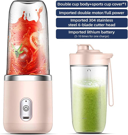 Portable Double-Cup USB Blender – Smoothie & Juice Maker