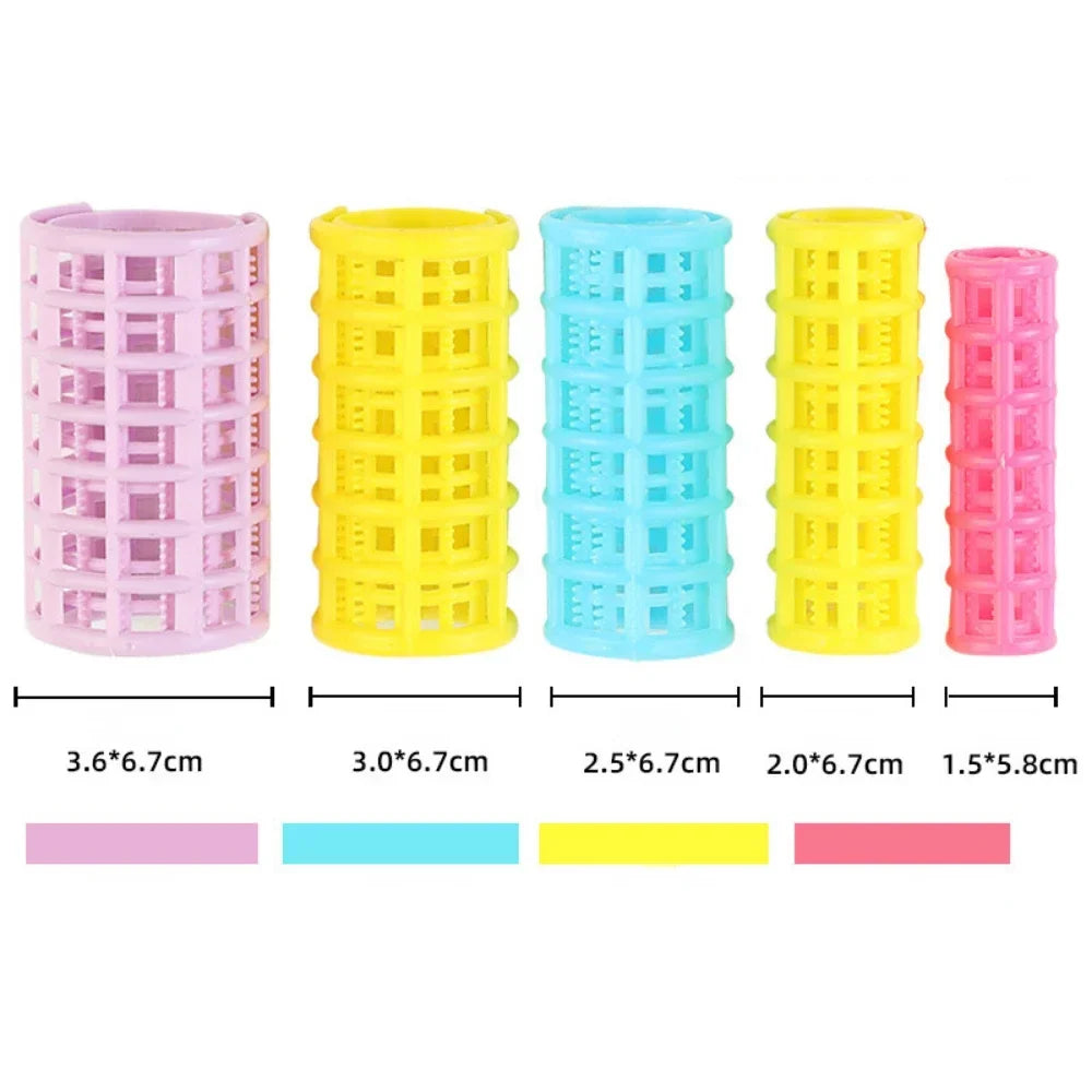 6-14pcs 5 Sizes Hairdressing Hair Curler Rollers Home Use DIY Magic Double Layer Styling Roller Roll Curler Hair Styling Tools