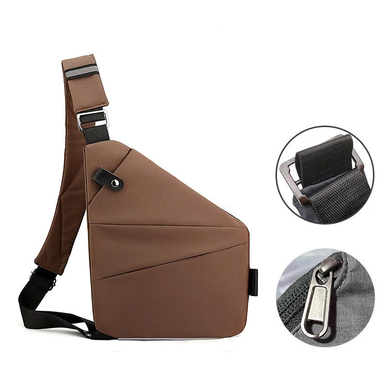Anti-Theft Travel Sling Bag – Lightweight Crossbody Shoulder Bag for Men & Women | Secure, Waterproof, Hidden Zipper