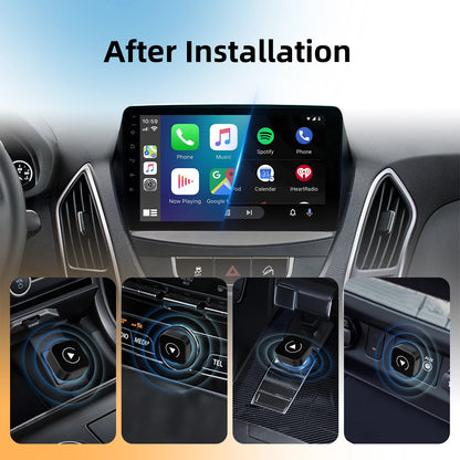 2025 Ultra Mini 2-in-1 Wireless CarPlay&Android Auto Adapter 5.8GHz WiFi Plug&Play for 99% Factory Wired Cars BT 5.0 OTA Upgrade