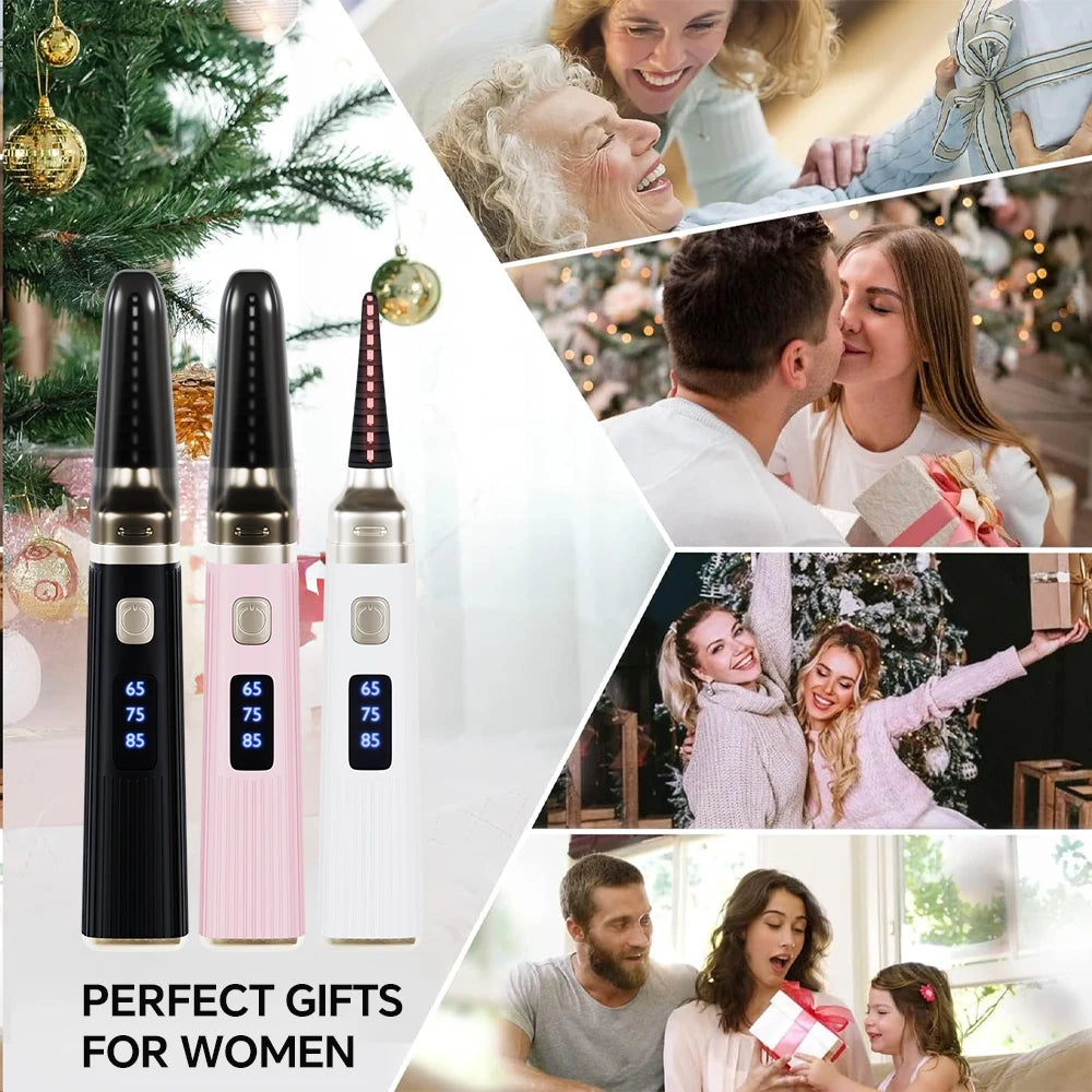 Electric Heated Eyelash Curler – Fast Heating | USB Rechargeable | Adjustable Temperature | Natural Long-Lasting Curl