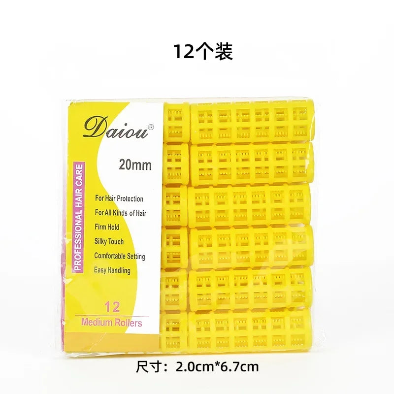 6-14pcs 5 Sizes Hairdressing Hair Curler Rollers Home Use DIY Magic Double Layer Styling Roller Roll Curler Hair Styling Tools