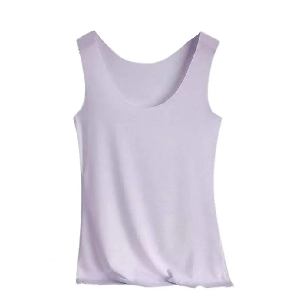 Summer Women Vest T-shirt Seamless Ice Silk Vest Women Wear Stretchy Slim Casual Tank Tops Women Blouse Camis Sport