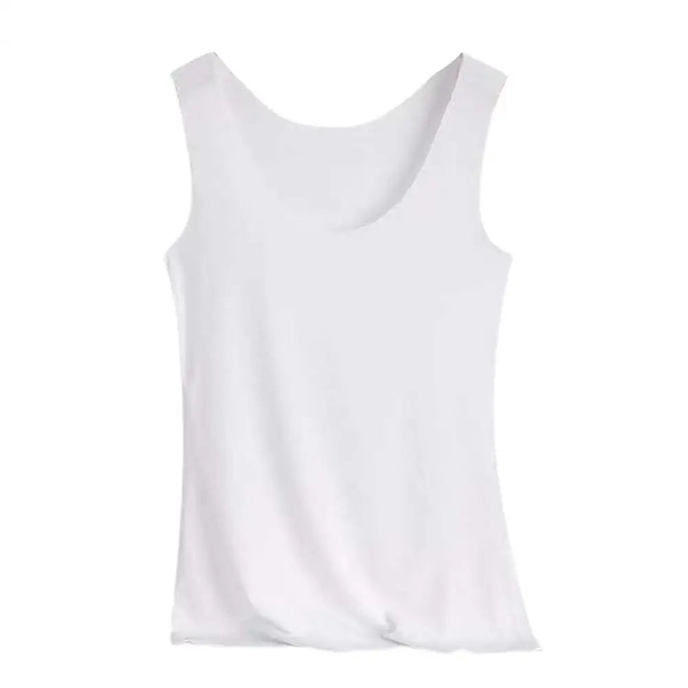 Summer Women Vest T-shirt Seamless Ice Silk Vest Women Wear Stretchy Slim Casual Tank Tops Women Blouse Camis Sport