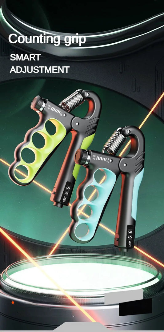 Grip Strength Trainer – Adjustable 5–150kg | Built-In Counter | Hand, Finger & Forearm Strengthener