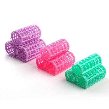 6-14pcs 5 Sizes Hairdressing Hair Curler Rollers Home Use DIY Magic Double Layer Styling Roller Roll Curler Hair Styling Tools
