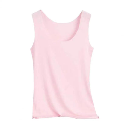 Summer Women Vest T-shirt Seamless Ice Silk Vest Women Wear Stretchy Slim Casual Tank Tops Women Blouse Camis Sport